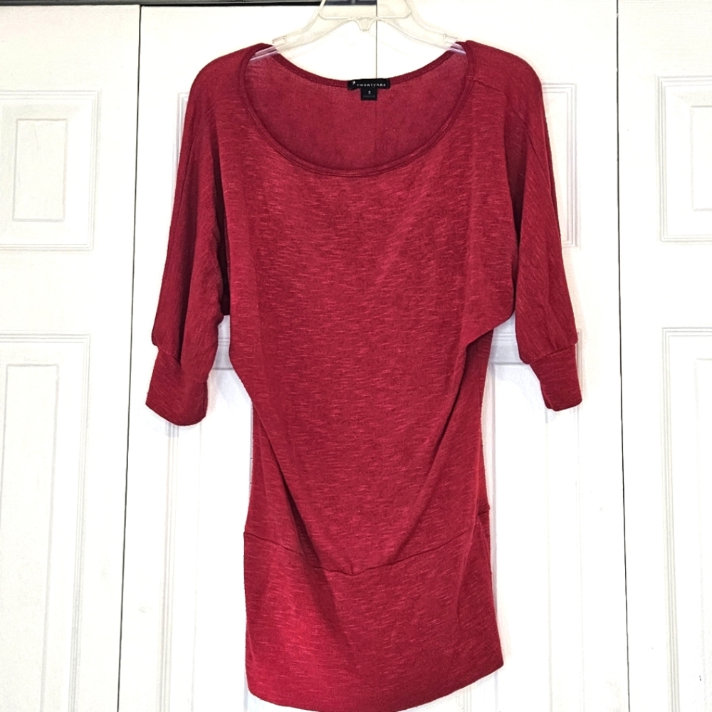 Red Tunic Sweater